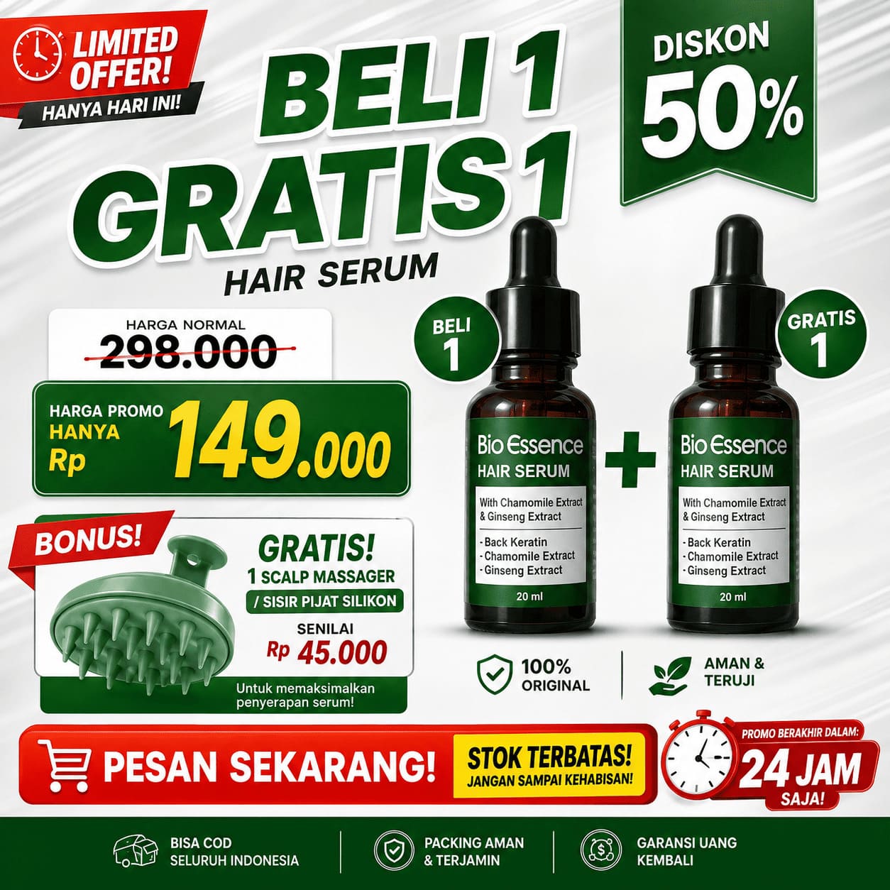 Promo Bio Essence Beli 1 Gratis 1