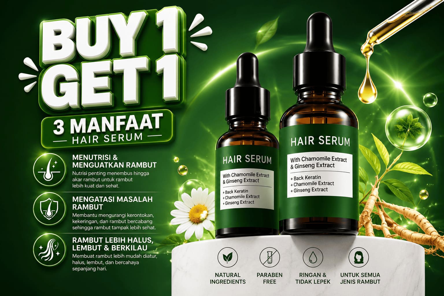 Bio Essence Hair Serum